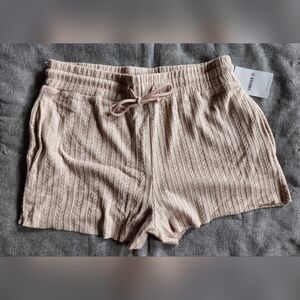Forever 21 Blush Knit Women's Shorts with Pockets, Size L NWT